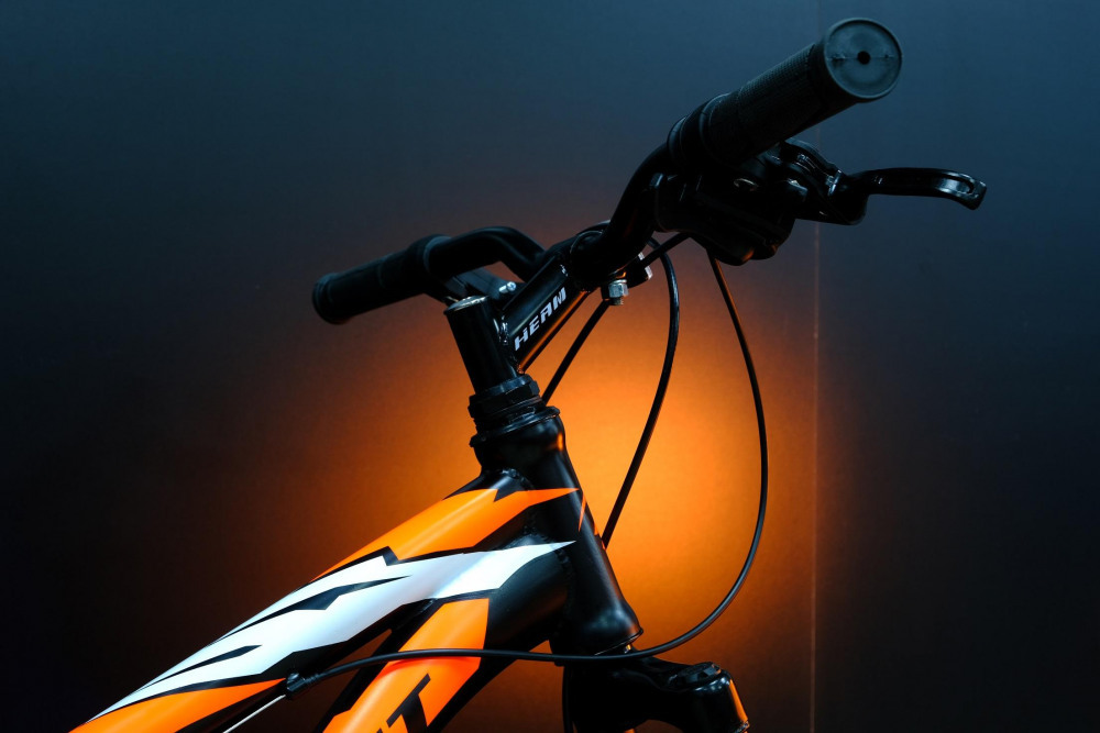 HEAM FIRST 26 Матовый Чёрно/Оранжевый