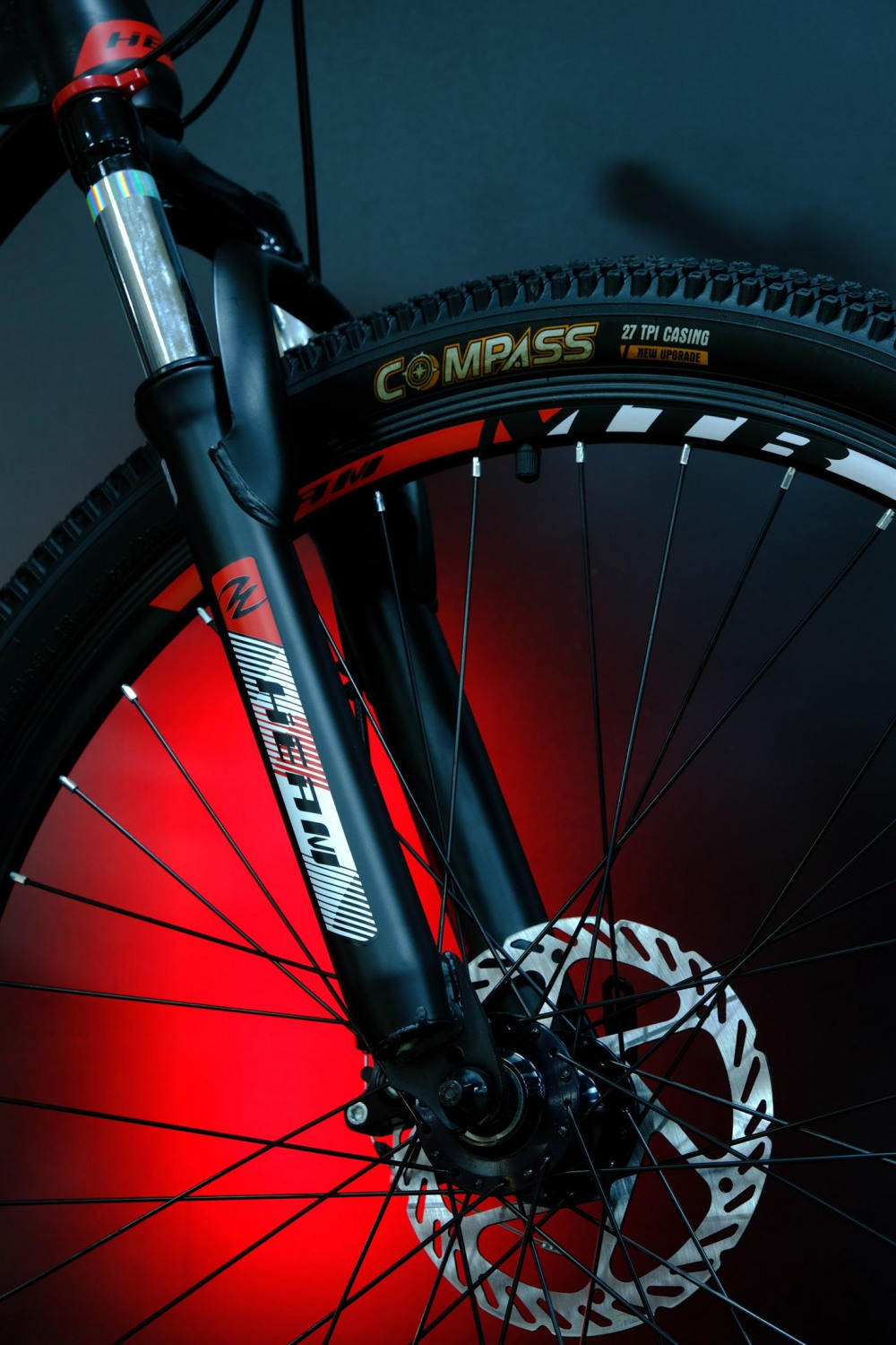 Heam Alpha 200 Матовый Чёрный/Красный рама 17 (на рост 155-173)