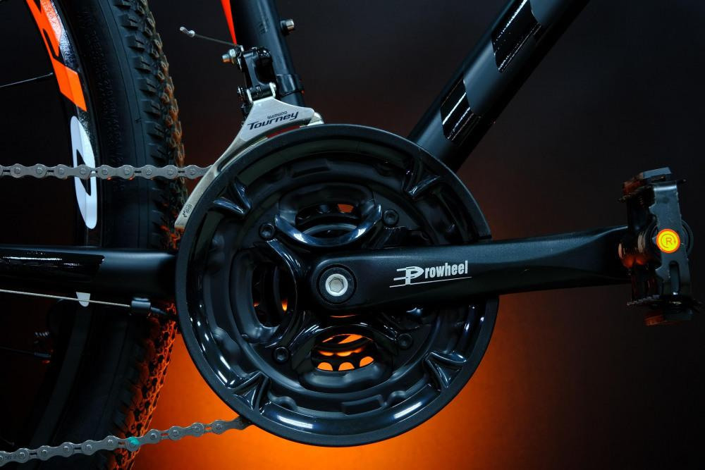 Lorak Sel 9150 Матовый Чёрный/Оранжевый 19р (на рост 171-182)